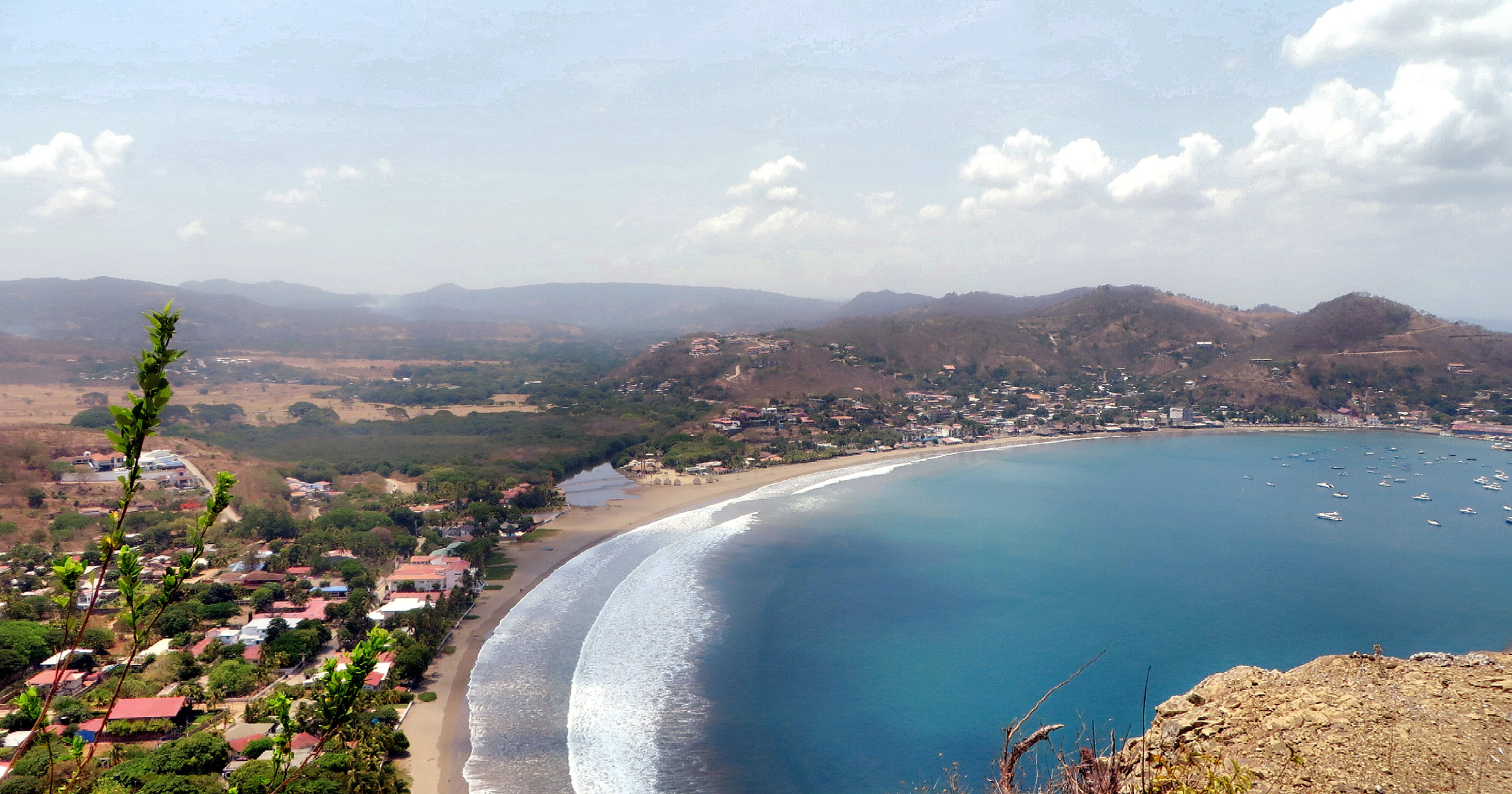 Vista aérea de zona costera.